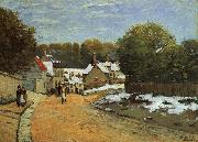 Alfred Sisley Early Snow at Louveciennes oil painting picture wholesale